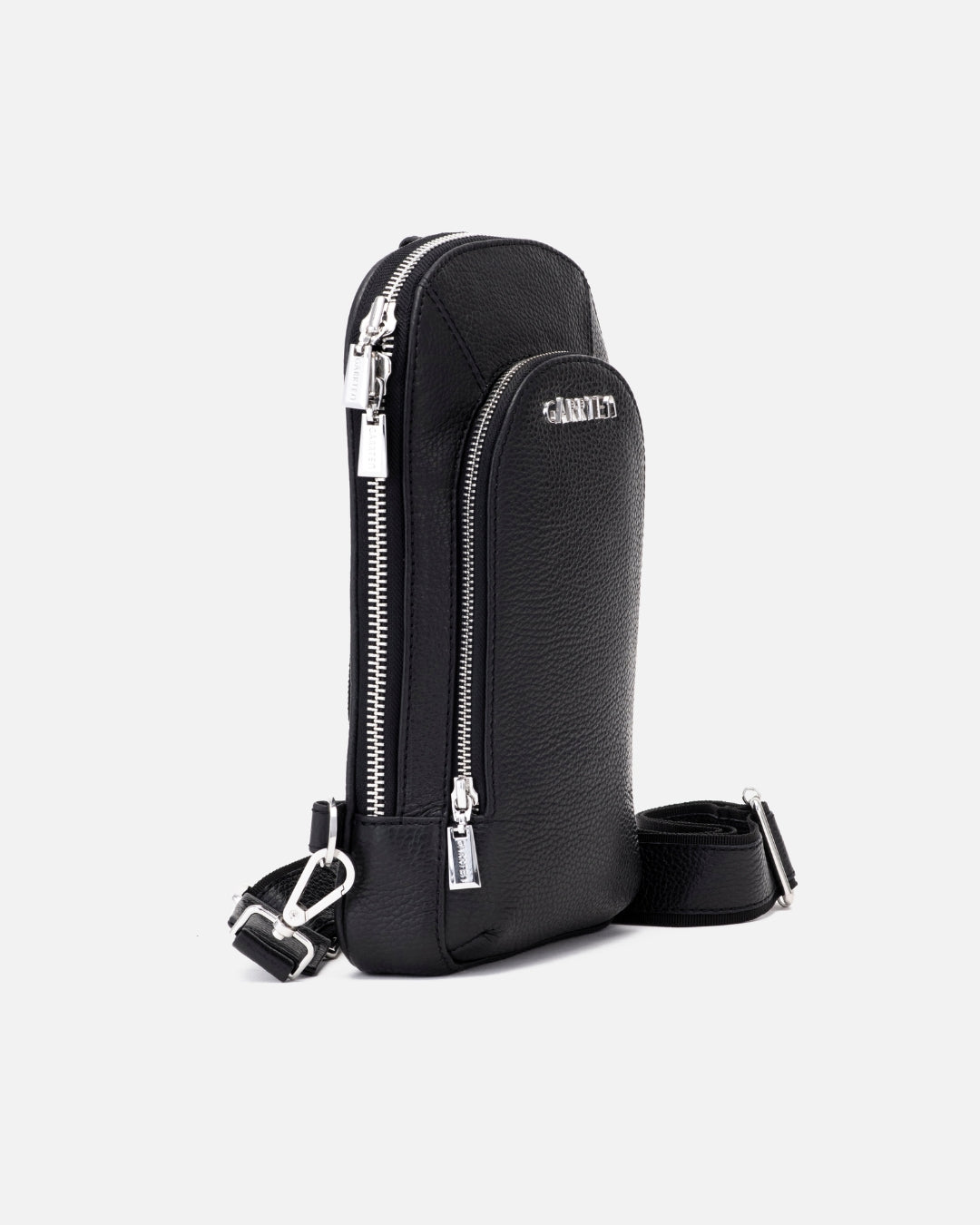 518 Leather Crossbody Sling Bag - Carbon Black
