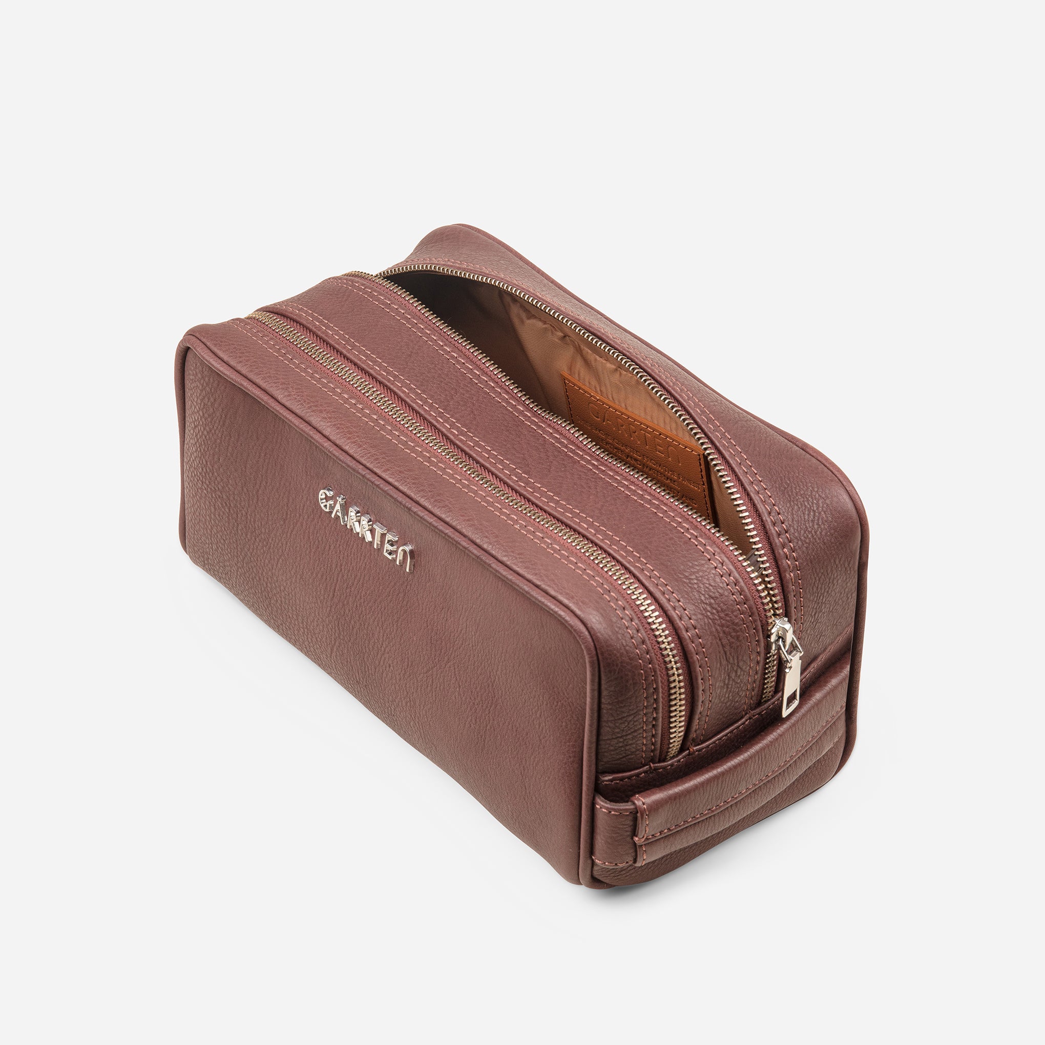 Leather Dopp Kit - Mahogany Brown