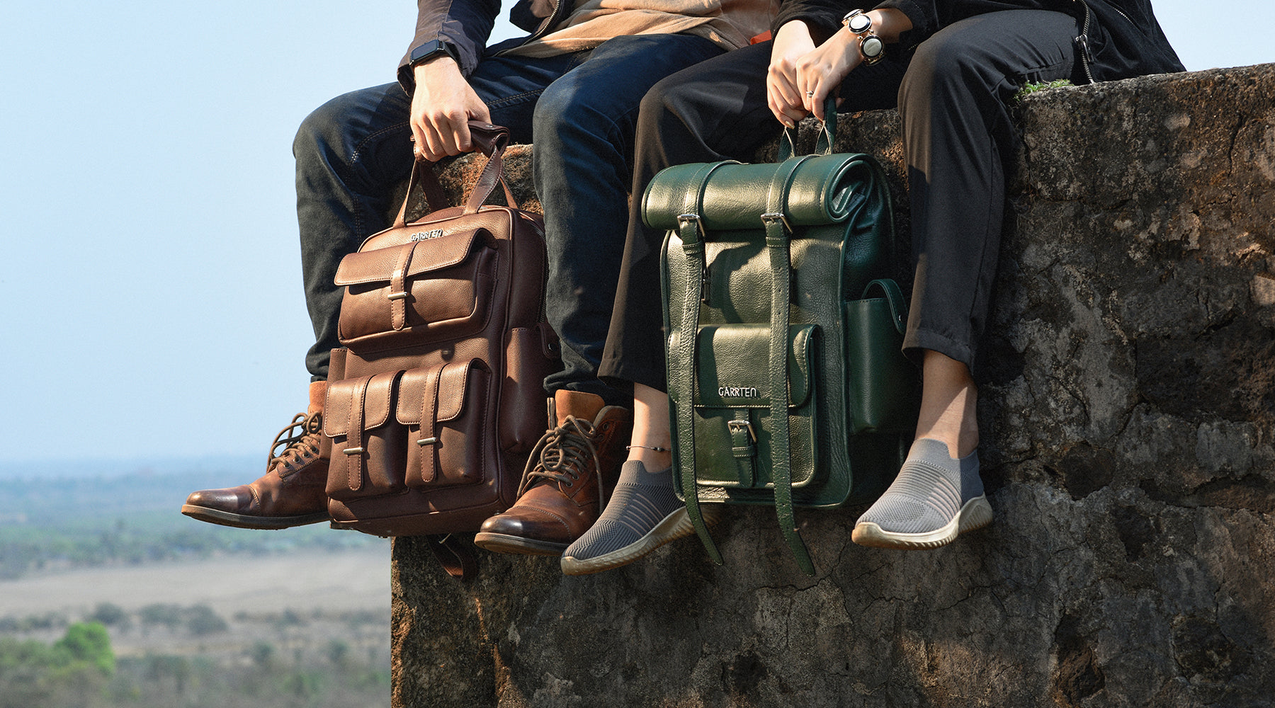 Leather Backpack Sets & Combos