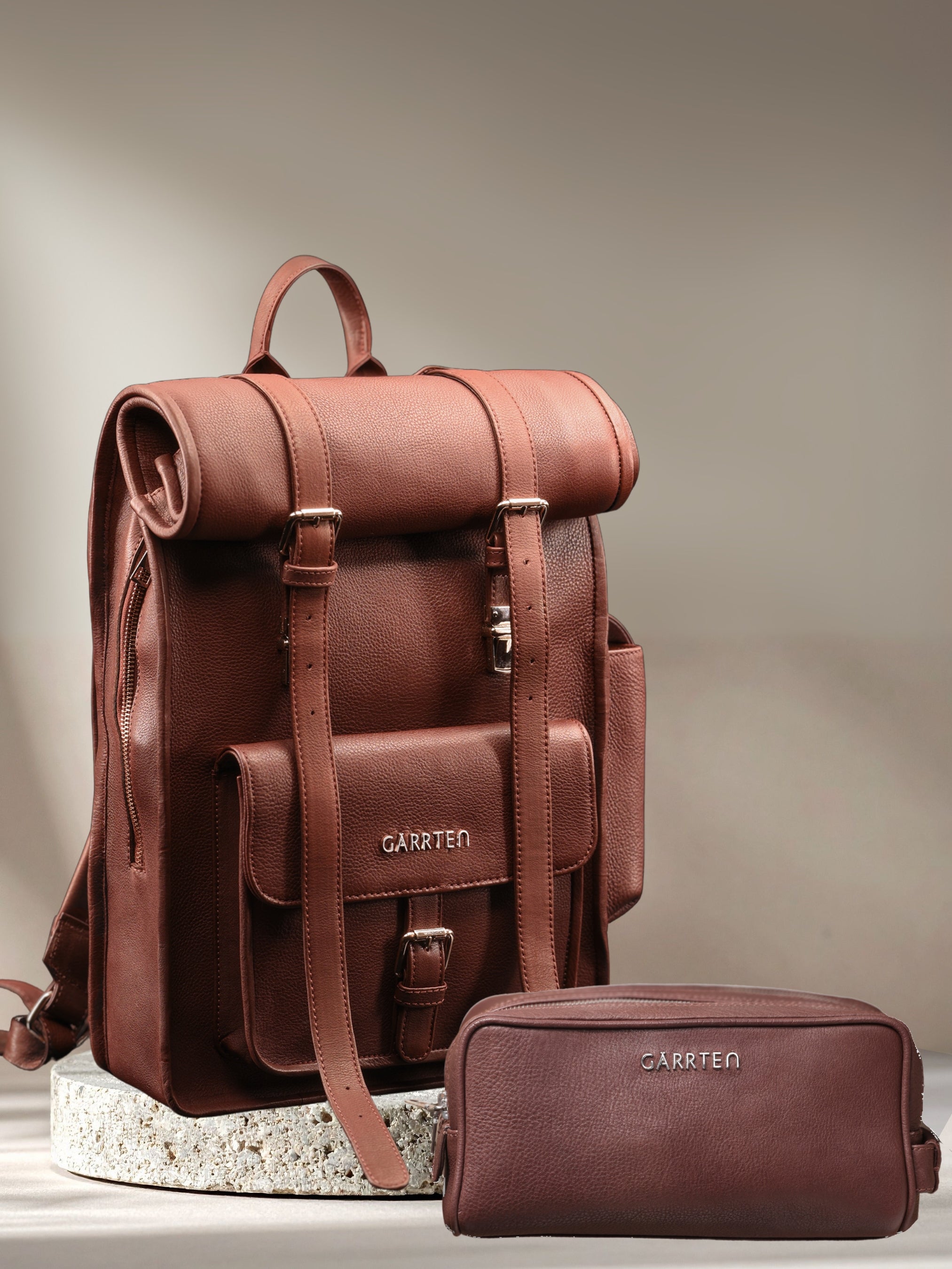 The Traveler Set - Vintage Mahogany Brown