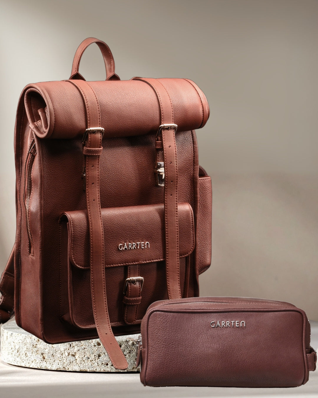 The Traveler Set - Vintage Mahogany Brown