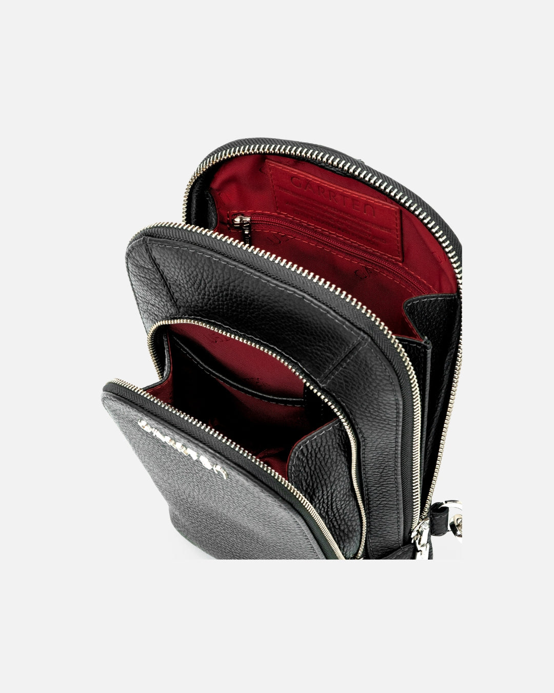 518 Leather Crossbody Sling Bag - Carbon Black