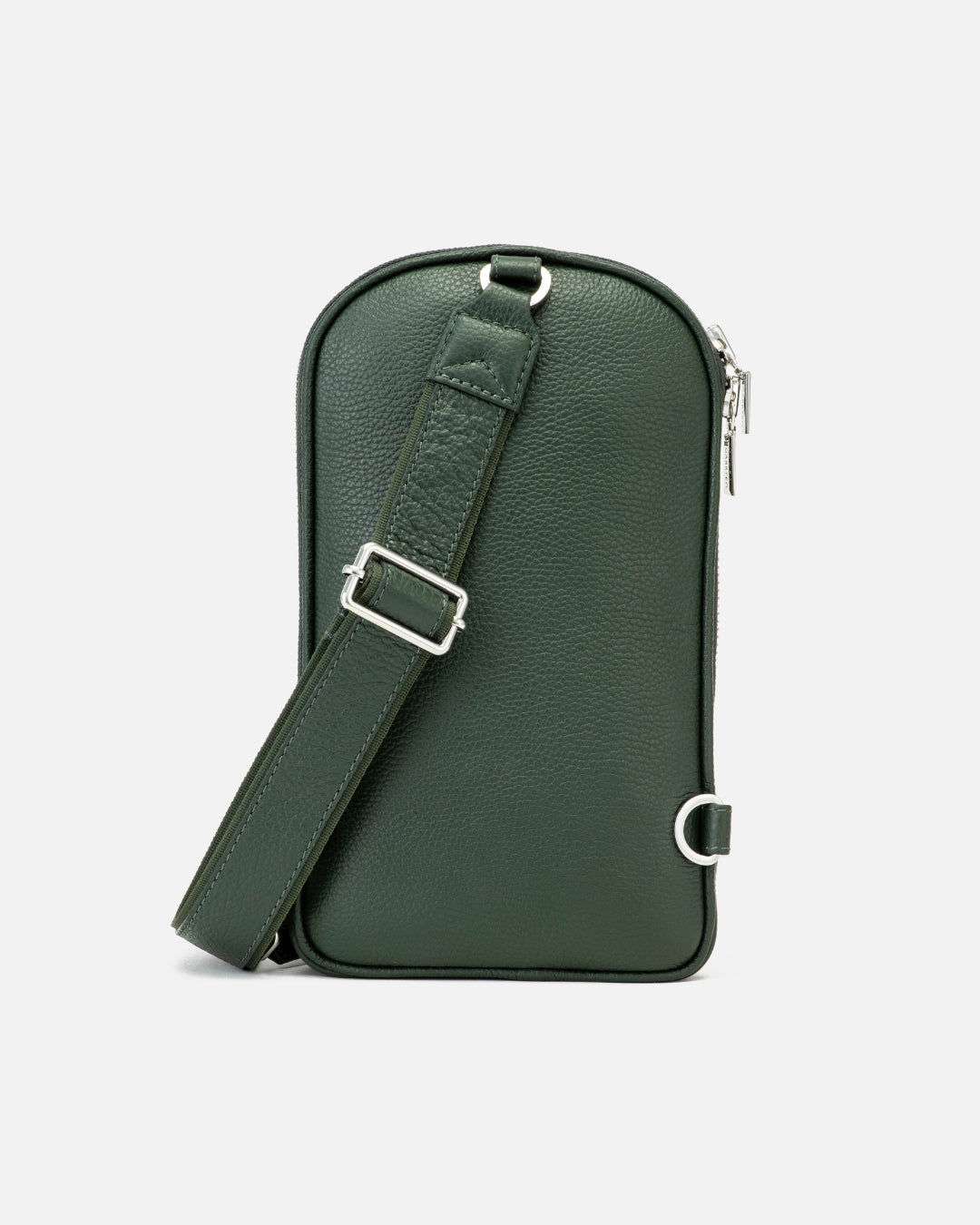 518 Leather Crossbody Sling Bag - Forest Green