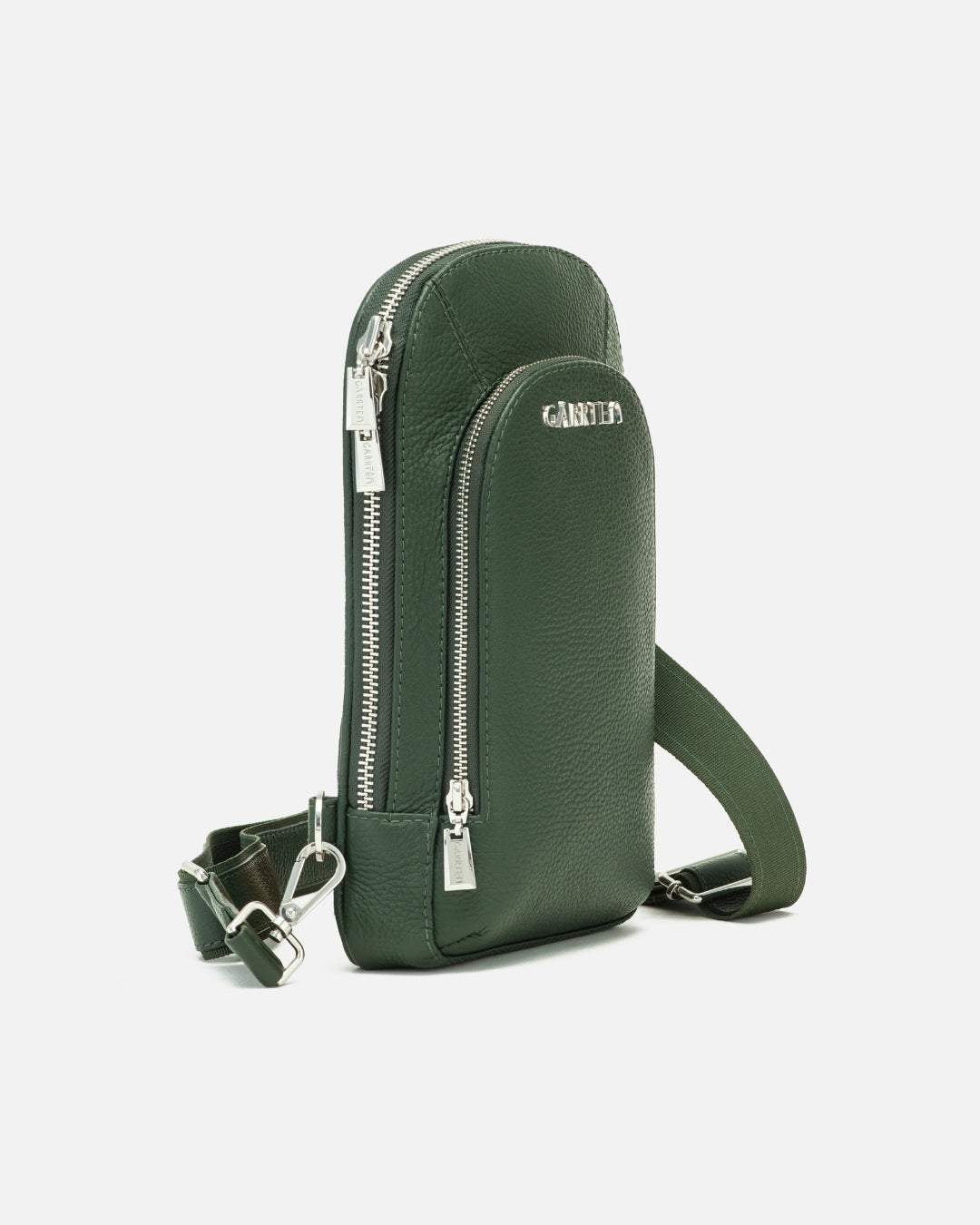 518 Leather Crossbody Sling Bag - Forest Green