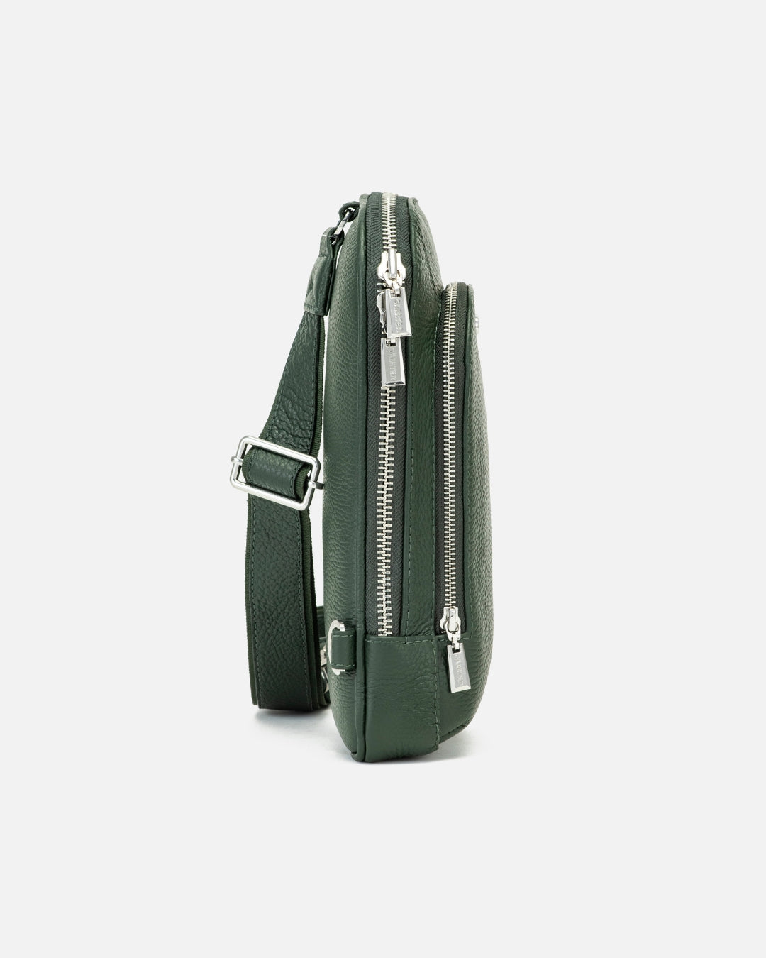 518 Leather Crossbody Sling Bag - Forest Green