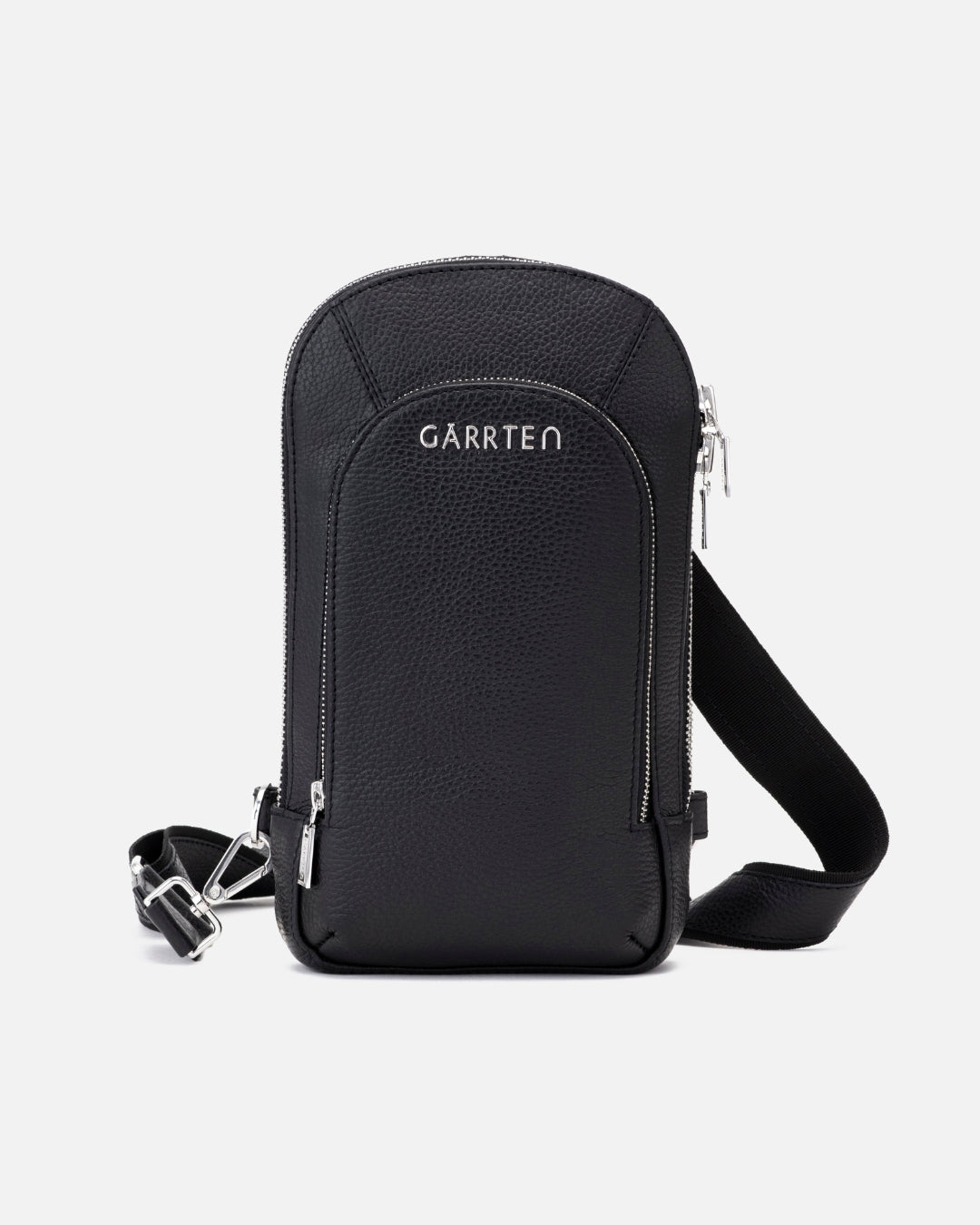 518 Leather Crossbody Sling Bag - Carbon Black