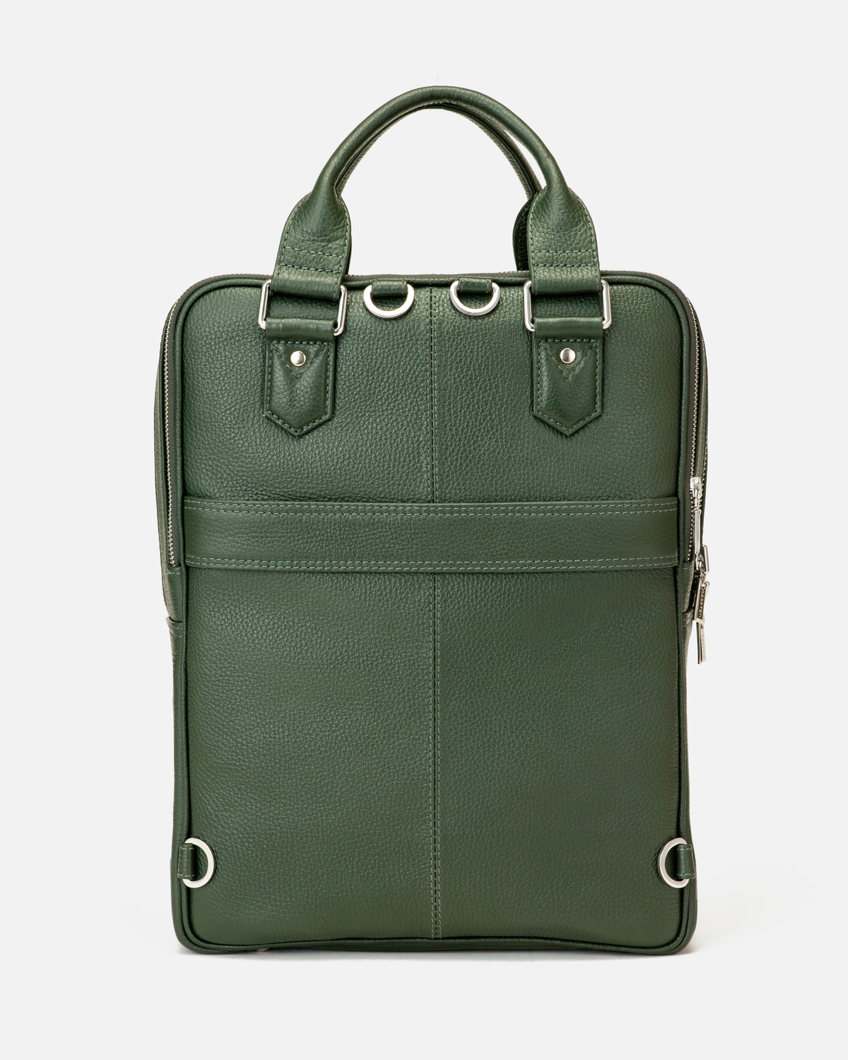821 Signature Italian Leather Backpack - Forest Green