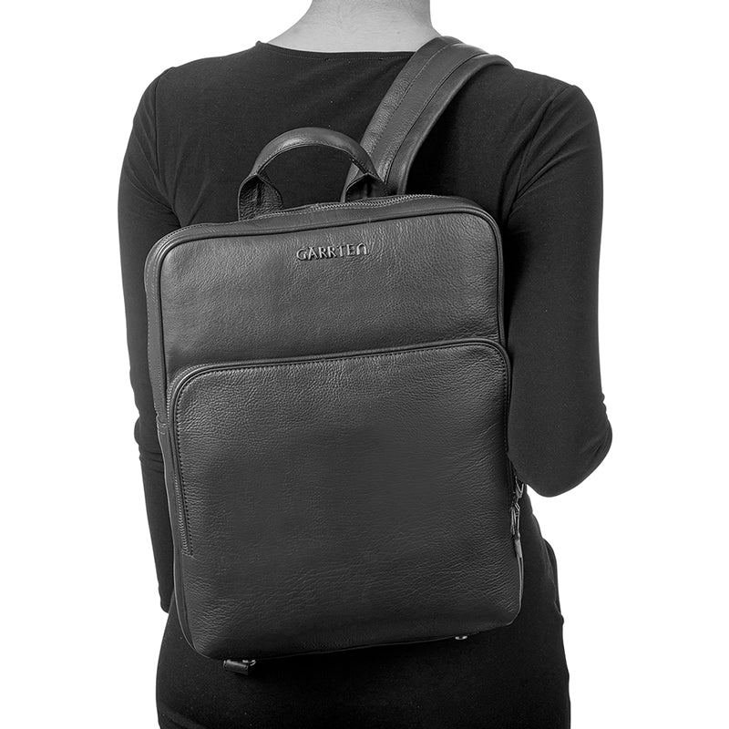 Samsonite Classic Leather Backpack, Black, One Size : Amazon.in: Fashion