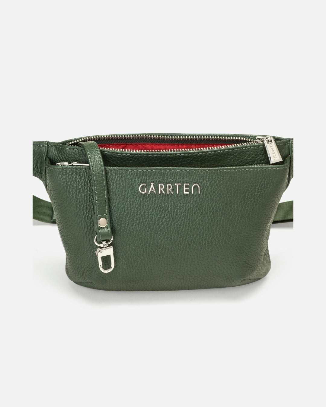 528 Leather Crossbody Belt Bag - Forest Green