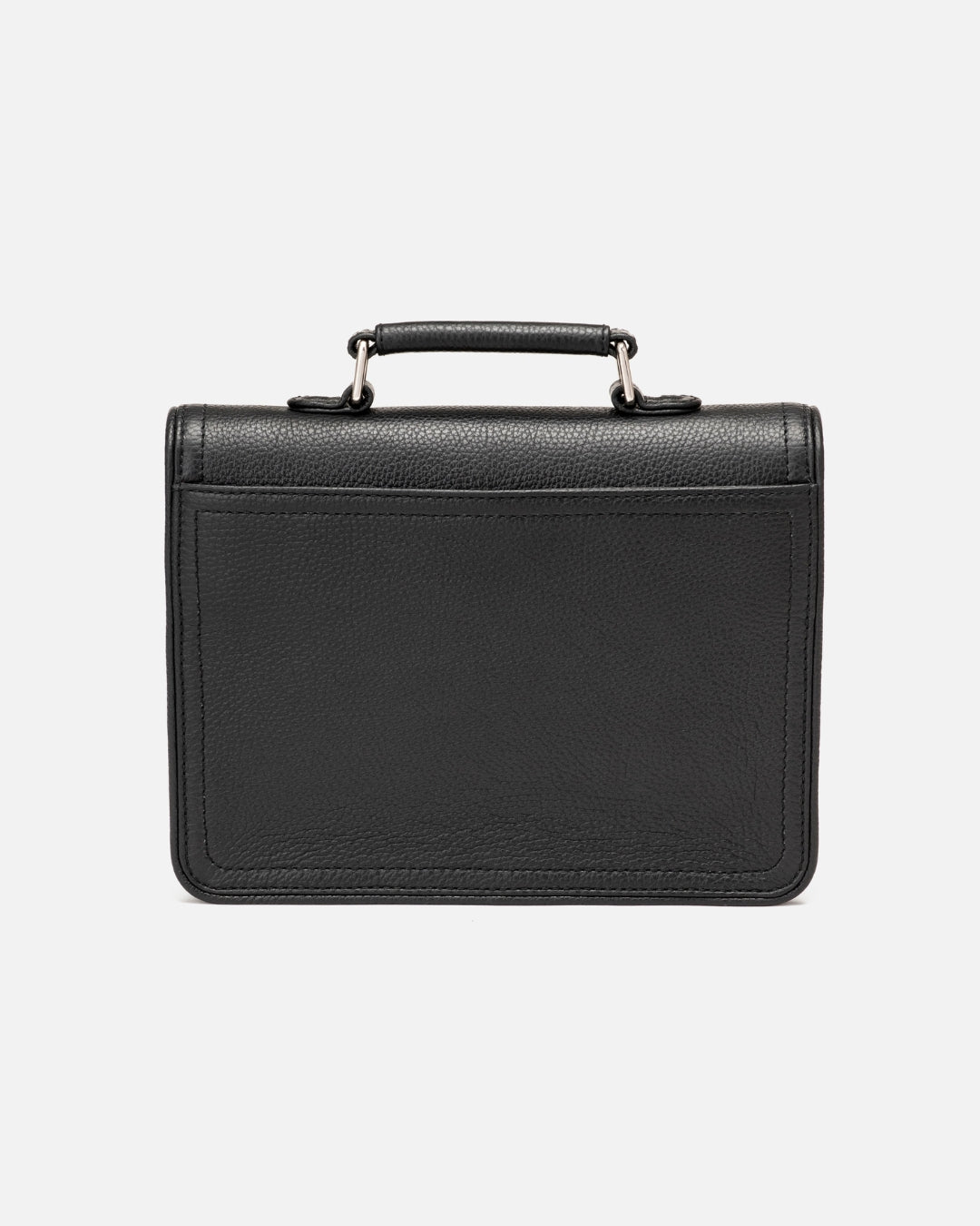 538 Leather Satchel Bag - Carbon Black