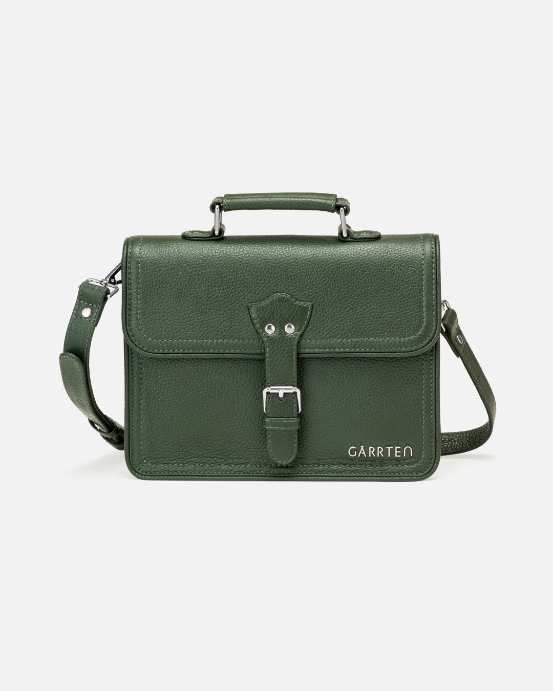 538 Leather Satchel Bag - Forest Green