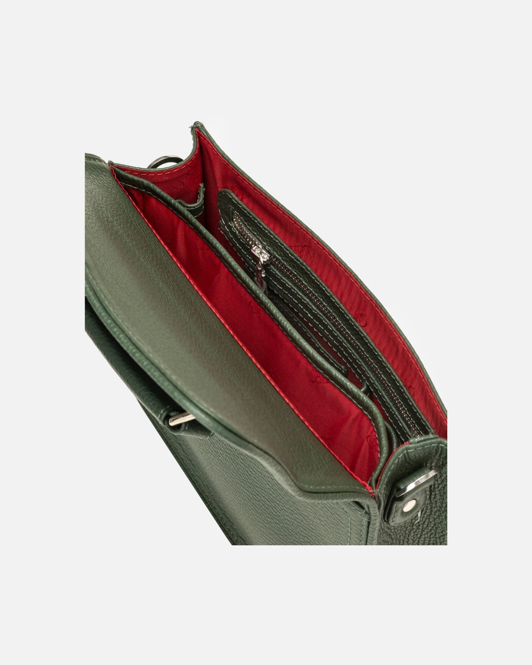 538 Leather Satchel Bag - Forest Green