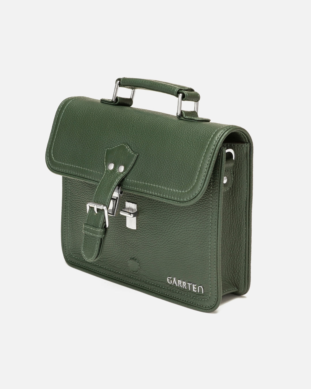 538 Leather Satchel Bag - Forest Green