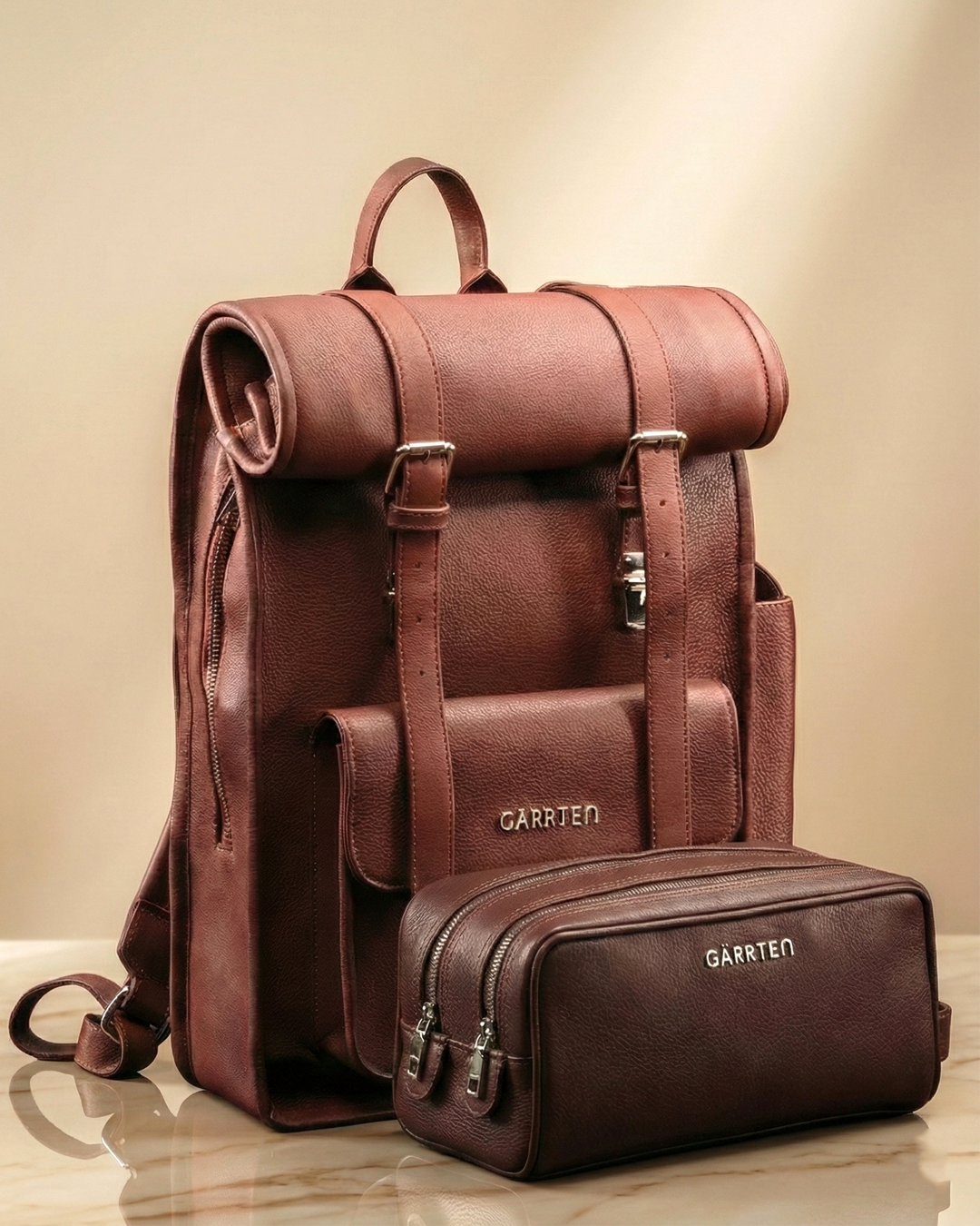 The Traveler Set - Vintage Mahogany Brown