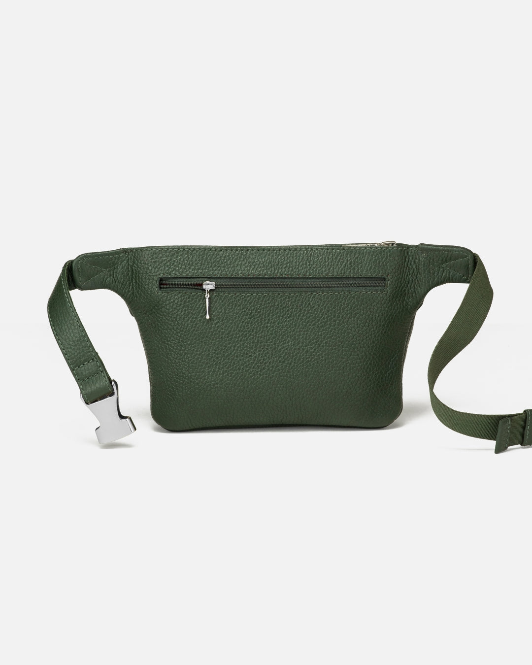 528 Leather Crossbody Belt Bag - Forest Green