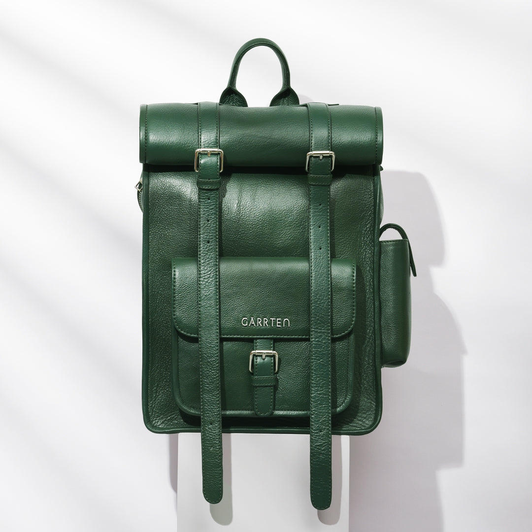 751 Rolltop Leather Backpack - Select I GARRTEN