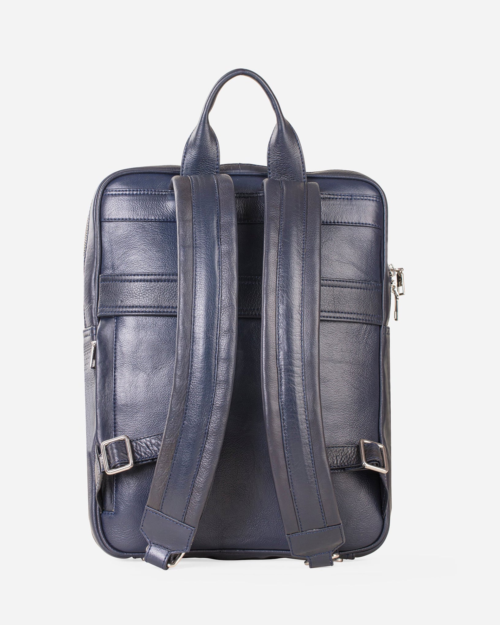 blue seven brand leather backpack 731 Slim Full-Grain Leather Backpack - Midnight Blue
